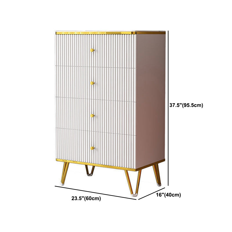 White Accent Chest 15.74" Wide Chest with Drawers, Water Resistant Clearhalo 'Cabinets & Chests' 'cabinets_chests' 'furn' 'furn_cabinets_chests' 'Furniture' 'Living Room Furniture' 6099044