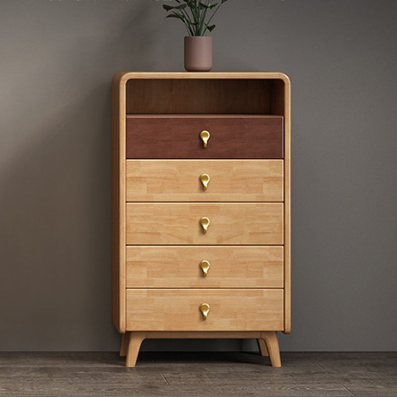 Contemporary Accent Chest with 4 Wooden Legs 15.74" Wide Chest with Drawers 5 Clearhalo 'Cabinets & Chests' 'cabinets_chests' 'furn' 'furn_cabinets_chests' 'Furniture' 'Living Room Furniture' 6099047