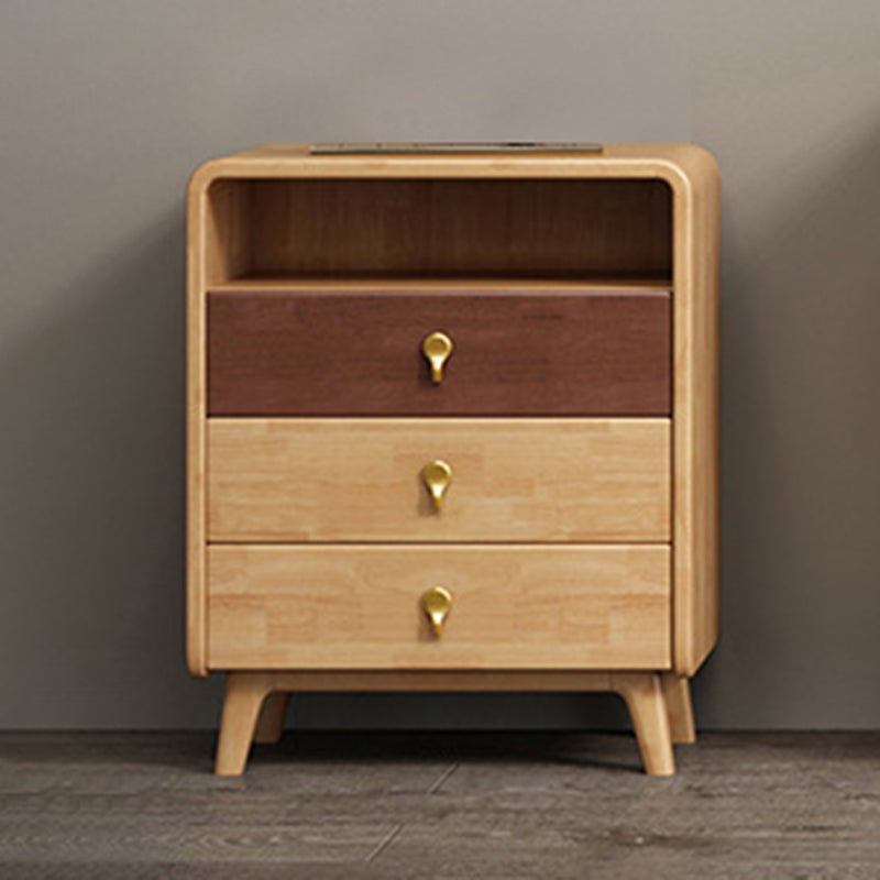 Contemporary Accent Chest with 4 Wooden Legs 15.74" Wide Chest with Drawers 3 Clearhalo 'Cabinets & Chests' 'cabinets_chests' 'furn' 'furn_cabinets_chests' 'Furniture' 'Living Room Furniture' 6099058