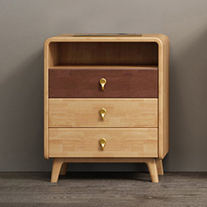 Contemporary Accent Chest with 4 Wooden Legs 15.74" Wide Chest with Drawers 3 Clearhalo 'Cabinets & Chests' 'cabinets_chests' 'furn' 'furn_cabinets_chests' 'Furniture' 'Living Room Furniture' 6099058