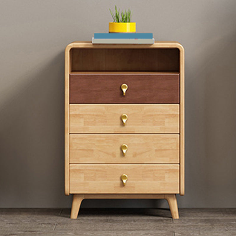 Contemporary Accent Chest with 4 Wooden Legs 15.74" Wide Chest with Drawers 4 Clearhalo 'Cabinets & Chests' 'cabinets_chests' 'furn' 'furn_cabinets_chests' 'Furniture' 'Living Room Furniture' 6099059
