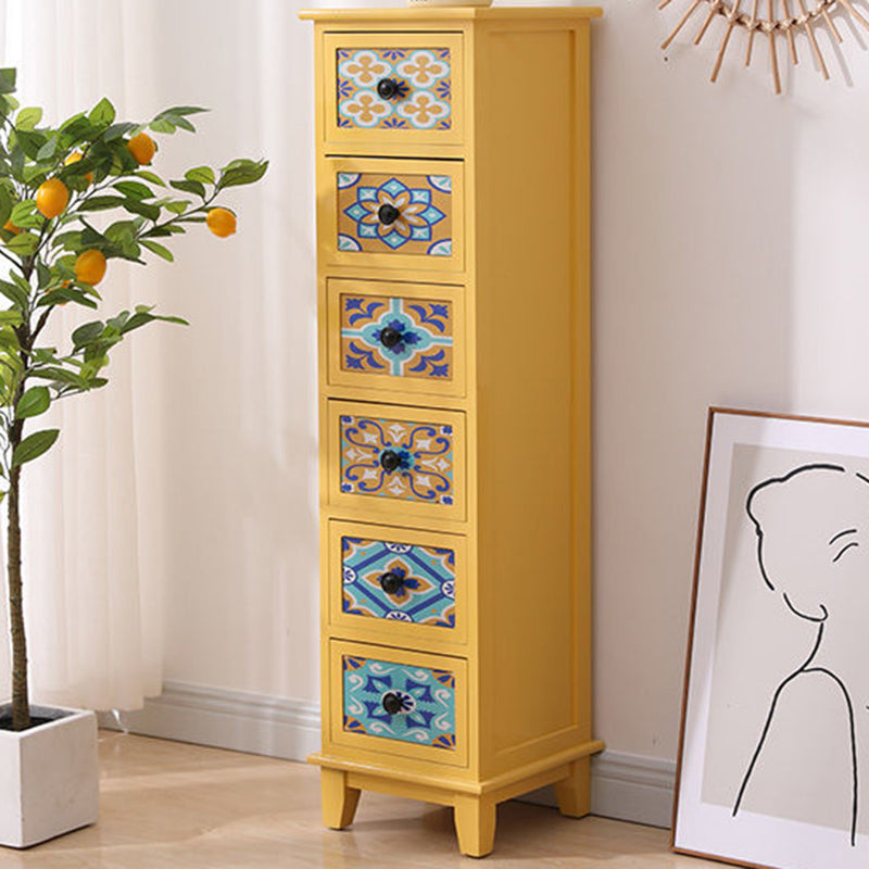 Chef d'accent moderne du milieu du siècle 11.81 "Coffre standard du rectangle de large avec des tiroirs