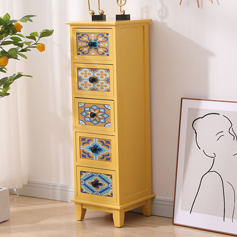 Chef d'accent moderne du milieu du siècle 11.81 "Coffre standard du rectangle de large avec des tiroirs