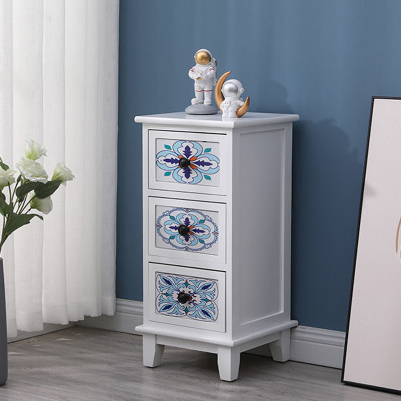 Chef d'accent moderne du milieu du siècle 11.81 "Coffre standard du rectangle de large avec des tiroirs