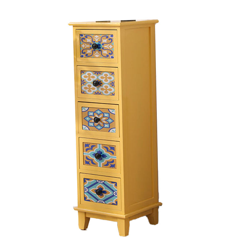 Chef d'accent moderne du milieu du siècle 11.81 "Coffre standard du rectangle de large avec des tiroirs