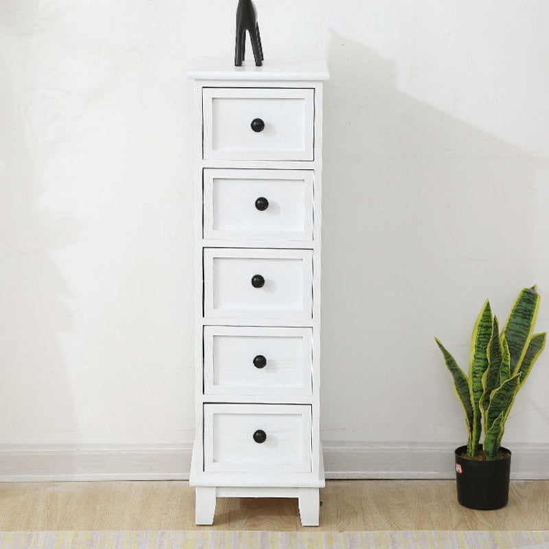 Chef d'accent moderne du milieu du siècle 11.81 "Coffre standard du rectangle de large avec des tiroirs