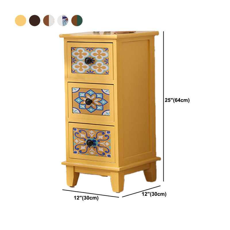 Chef d'accent moderne du milieu du siècle 11.81 "Coffre standard du rectangle de large avec des tiroirs