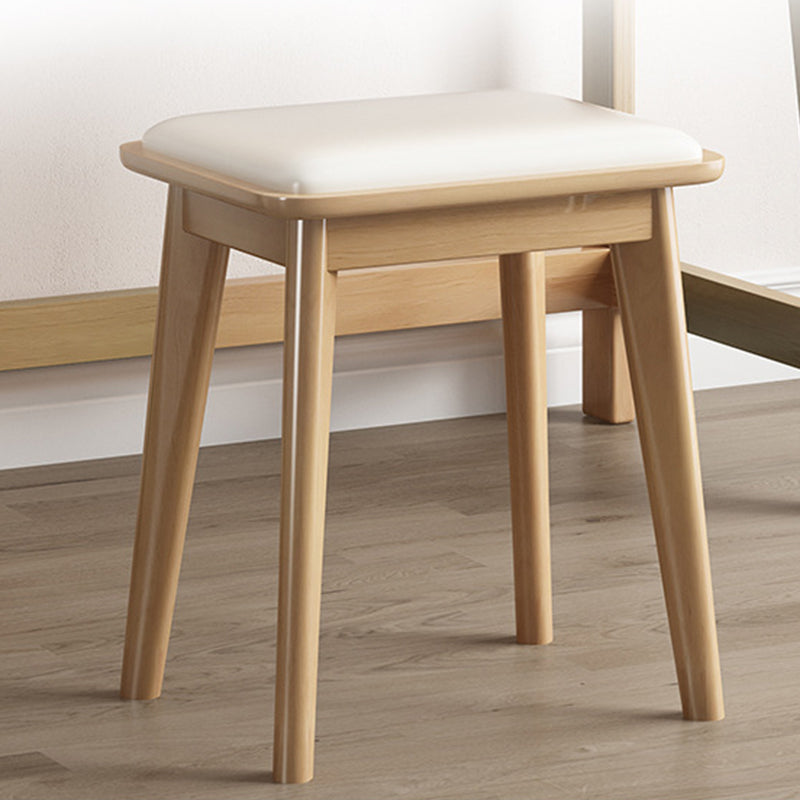 Juego de taburetes de tocador de maquillaje de madera maciza de tocador de tocador con espejo nórdico