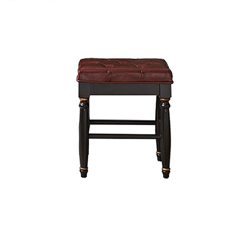 Victorian Vanity Set Solid Wood Drawers Included Makeup Dressing Table With Mirror & Stool Clearhalo 'Bedroom Furniture' 'furn' 'furn_makeup_vanities' 'Furniture' 'Makeup Vanities' 'makeup_vanities' 6099191