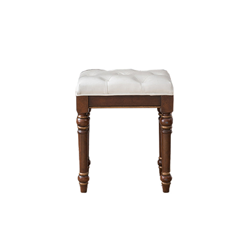 Victorian Vanity Set Solid Wood Drawers Included Makeup Dressing Table With Mirror & Stool Clearhalo 'Bedroom Furniture' 'furn' 'furn_makeup_vanities' 'Furniture' 'Makeup Vanities' 'makeup_vanities' 6099194