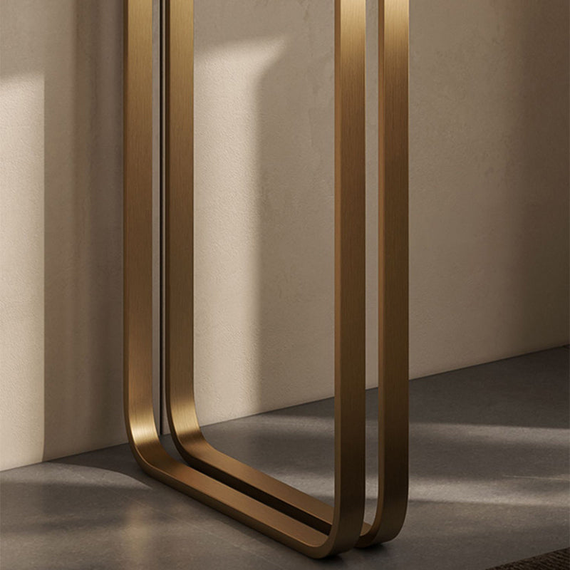 Contemporary Glass Top Vanity Desk Solid Wood Vanity Dressing Table