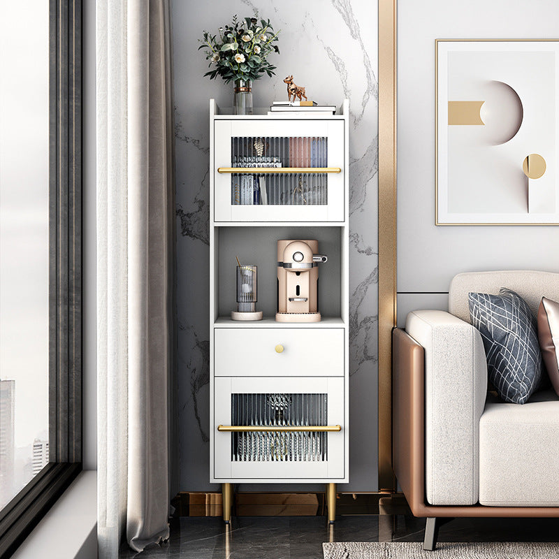 Modern Wood Accent Cabinet 15.74" Wide Storage Cabinet with 2 Doors White 1 Clearhalo 'Cabinets & Chests' 'cabinets_chests' 'furn' 'furn_cabinets_chests' 'Furniture' 'Living Room Furniture' 6099316