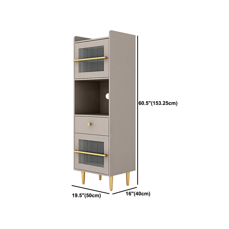 Modern Wood Accent Cabinet 15.74" Wide Storage Cabinet with 2 Doors Clearhalo 'Cabinets & Chests' 'cabinets_chests' 'furn' 'furn_cabinets_chests' 'Furniture' 'Living Room Furniture' 6099327