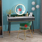 Contemporary Wooden Makeup Vanity Set Slate Top 2-Drawer Dressing Table Makeup Vanity Green Clearhalo 'Bedroom Furniture' 'furn' 'furn_makeup_vanities' 'Furniture' 'Makeup Vanities' 'makeup_vanities' 6099357