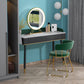 Contemporary Wooden Makeup Vanity Set Slate Top 2-Drawer Dressing Table Clearhalo 'Bedroom Furniture' 'furn' 'furn_makeup_vanities' 'Furniture' 'Makeup Vanities' 'makeup_vanities' 6099370