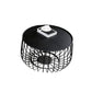 Mid-century Modern Round Iron Coffee Table, Frame Base Coffee Table Clearhalo 'Coffee & Accent Tables' 'Coffee Tables' 'coffee_tables' 'furn' 'furn_coffee_tables' 'Furniture' 'Living Room Furniture' 6099471