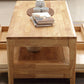 Modern 4 Legs with Storage Drawers Rectangular Single Coffee Table Clearhalo 'Coffee & Accent Tables' 'Coffee Tables' 'coffee_tables' 'furn' 'furn_coffee_tables' 'Furniture' 'Living Room Furniture' 6099502