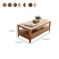 Modern 4 Legs with Storage Drawers Rectangular Single Coffee Table Clearhalo 'Coffee & Accent Tables' 'Coffee Tables' 'coffee_tables' 'furn' 'furn_coffee_tables' 'Furniture' 'Living Room Furniture' 6099506