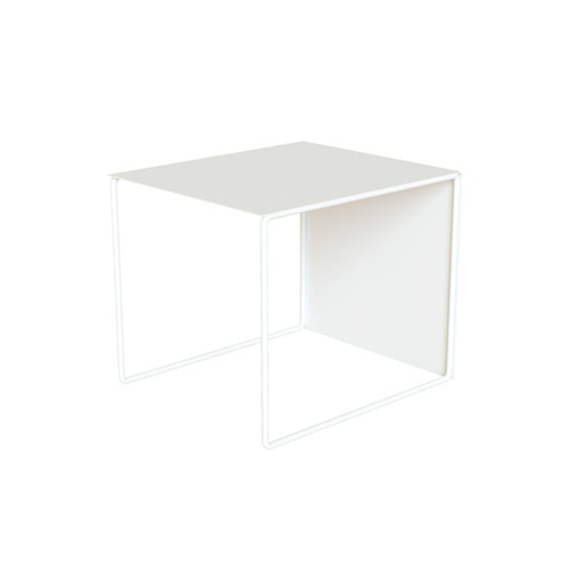 Mid-Century Modern Frame Metal Rectangular Single Coffee Table White Clearhalo 'Coffee & Accent Tables' 'Coffee Tables' 'coffee_tables' 'furn' 'furn_coffee_tables' 'Furniture' 'Living Room Furniture' 6099509
