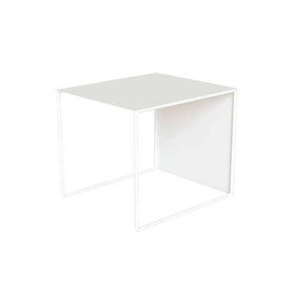 Mid-Century Modern Frame Metal Rectangular Single Coffee Table White Clearhalo 'Coffee & Accent Tables' 'Coffee Tables' 'coffee_tables' 'furn' 'furn_coffee_tables' 'Furniture' 'Living Room Furniture' 6099509
