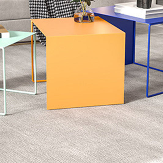 Mid-Century Modern Frame Metal Rectangular Single Coffee Table Clearhalo 'Coffee & Accent Tables' 'Coffee Tables' 'coffee_tables' 'furn' 'furn_coffee_tables' 'Furniture' 'Living Room Furniture' 6099518