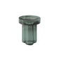 Modern Glass Coffee Table with Round Top and One Foot for Living Room 15"L x 15"W x 18"H Green Clearhalo 'Coffee & Accent Tables' 'Coffee Tables' 'coffee_tables' 'furn' 'furn_coffee_tables' 'Furniture' 'Living Room Furniture' 6099534