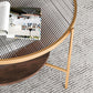 Contemporary 3 Legs Glass with Storage Shelf Round Single Coffee Table Clearhalo 'Coffee & Accent Tables' 'Coffee Tables' 'coffee_tables' 'furn' 'furn_coffee_tables' 'Furniture' 'Living Room Furniture' 6099545