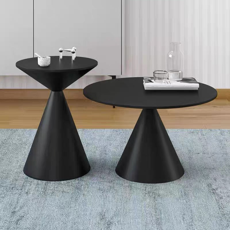 Mid-Century Modern Cocktail Table Pedestal Metal Coffee Table Clearhalo 'Coffee & Accent Tables' 'Coffee Tables' 'coffee_tables' 'furn' 'furn_coffee_tables' 'Furniture' 'Living Room Furniture' 6099565