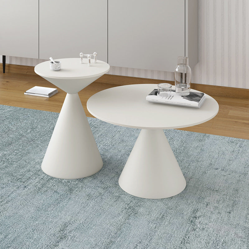 Mid-Century Modern Cocktail Table Pedestal Metal Coffee Table Clearhalo 'Coffee & Accent Tables' 'Coffee Tables' 'coffee_tables' 'furn' 'furn_coffee_tables' 'Furniture' 'Living Room Furniture' 6099567