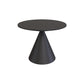 Mid-Century Modern Cocktail Table Pedestal Metal Coffee Table 24"L x 24"W x 16.5"H Black Clearhalo 'Coffee & Accent Tables' 'Coffee Tables' 'coffee_tables' 'furn' 'furn_coffee_tables' 'Furniture' 'Living Room Furniture' 6099568