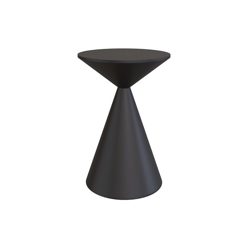Mid-Century Modern Cocktail Table Pedestal Metal Coffee Table 16"L x 16"W x 22"H Black Clearhalo 'Coffee & Accent Tables' 'Coffee Tables' 'coffee_tables' 'furn' 'furn_coffee_tables' 'Furniture' 'Living Room Furniture' 6099569