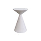 Mid-Century Modern Cocktail Table Pedestal Metal Coffee Table 16"L x 16"W x 22"H White Clearhalo 'Coffee & Accent Tables' 'Coffee Tables' 'coffee_tables' 'furn' 'furn_coffee_tables' 'Furniture' 'Living Room Furniture' 6099575