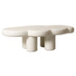 Table basse en bois de style scandinave, 13,78 pouces de hauteur