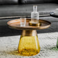 Mid-Century Modern Pedestal Glass Round Storage Single Coffee Table Clearhalo 'Coffee & Accent Tables' 'Coffee Tables' 'coffee_tables' 'furn' 'furn_coffee_tables' 'Furniture' 'Living Room Furniture' 6099631