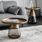 Mid-Century Modern Pedestal Glass Round Storage Single Coffee Table Clearhalo 'Coffee & Accent Tables' 'Coffee Tables' 'coffee_tables' 'furn' 'furn_coffee_tables' 'Furniture' 'Living Room Furniture' 6099633