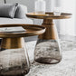 Mid-Century Modern Pedestal Glass Round Storage Single Coffee Table Clearhalo 'Coffee & Accent Tables' 'Coffee Tables' 'coffee_tables' 'furn' 'furn_coffee_tables' 'Furniture' 'Living Room Furniture' 6099645