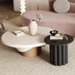 Contemporary Cocktail Table Pedestal Solid Wood Round Coffee Table Clearhalo 'Coffee & Accent Tables' 'Coffee Tables' 'coffee_tables' 'furn' 'furn_coffee_tables' 'Furniture' 'Living Room Furniture' 6099689