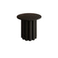 Contemporary Cocktail Table Pedestal Solid Wood Round Coffee Table 20"L x 20"W x 16"H Black Clearhalo 'Coffee & Accent Tables' 'Coffee Tables' 'coffee_tables' 'furn' 'furn_coffee_tables' 'Furniture' 'Living Room Furniture' 6099691