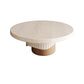 Contemporary Cocktail Table Pedestal Solid Wood Round Coffee Table Brown Clearhalo 'Coffee & Accent Tables' 'Coffee Tables' 'coffee_tables' 'furn' 'furn_coffee_tables' 'Furniture' 'Living Room Furniture' 6099694