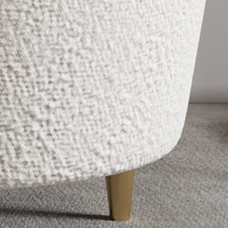 Stoffkrümmungssofa zeitgenössischer, abgerissene Armsofa mit vier Kissen