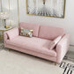 Contemporary Cushions Standard Sofa Velvet Tuxedo Arm Sofa with Pillows