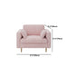 Contemporary Cushions Standard Sofa Velvet Tuxedo Arm Sofa with Pillows