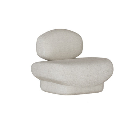 Dichiarazione di divano curvo in stile moderno di lana in beige