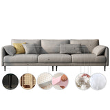 Faux Leather  Cushions Sofa Contemporary Pillow Top Arm Standard Sofa