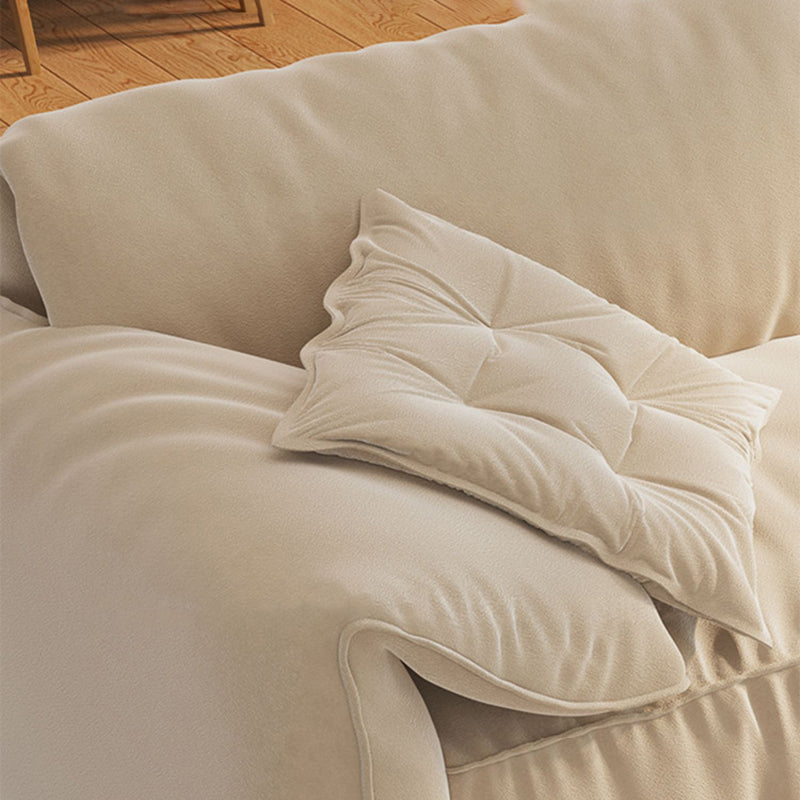 Contemporary Faux Leather Pillow Top Arm Sofa 2 Seater Stain Resistant Settee