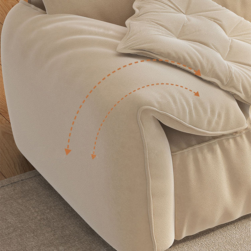 Contemporary Faux Leather Pillow Top Arm Sofa 2 Seater Stain Resistant Settee