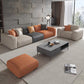 Contemporary Cushions Standard Seating Square Arm Sofa with Pillows