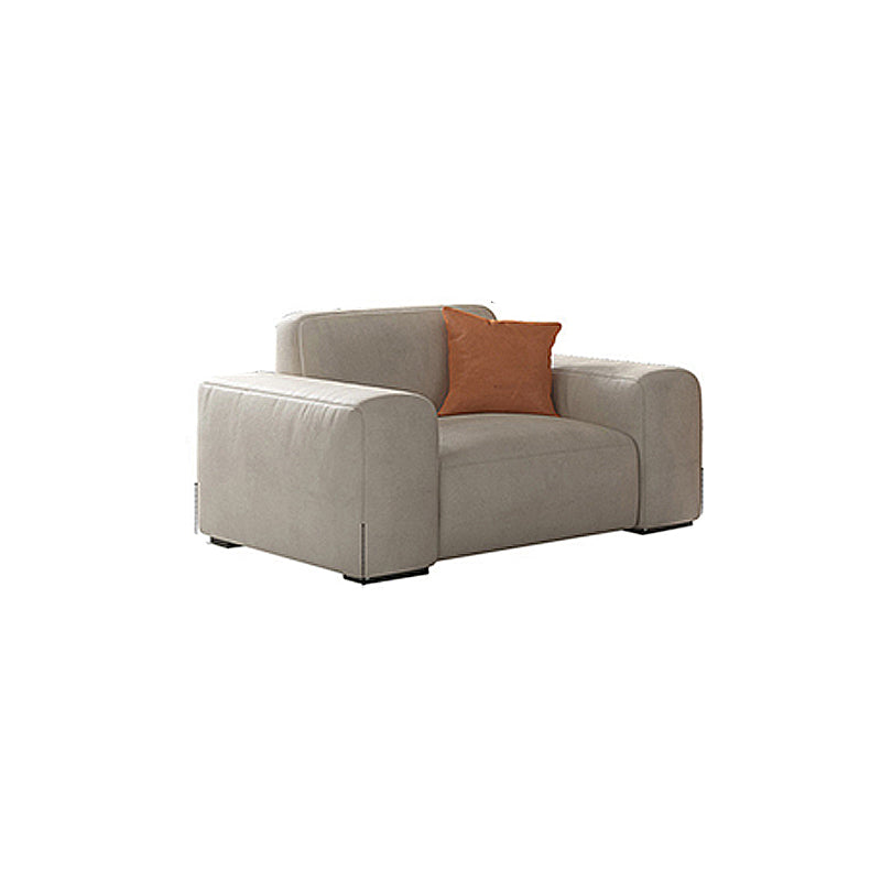Contemporary Cushions Standard Seating Square Arm Sofa with Pillows