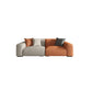 Contemporary Cushions Standard Seating Square Arm Sofa with Pillows