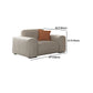 Contemporary Cushions Standard Seating Square Arm Sofa with Pillows